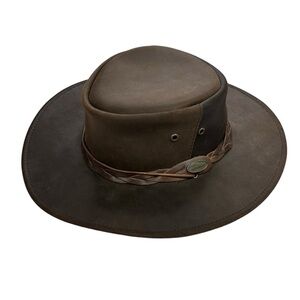 Country Classics of New Zealand Oilskin Boho Western hat, L
